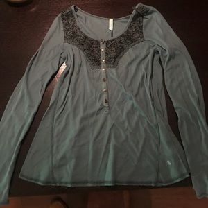 Free people green shirt